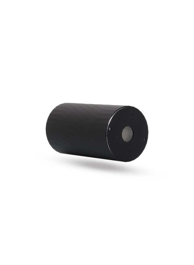 Jana Light Empty Hollow Faceted Tilted Matte Black Aluminum Cylinder, 13×7.5 cm – Jana Light JN462 - Image 4